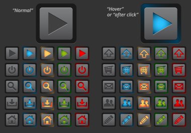 Web düğmeleri dizisi