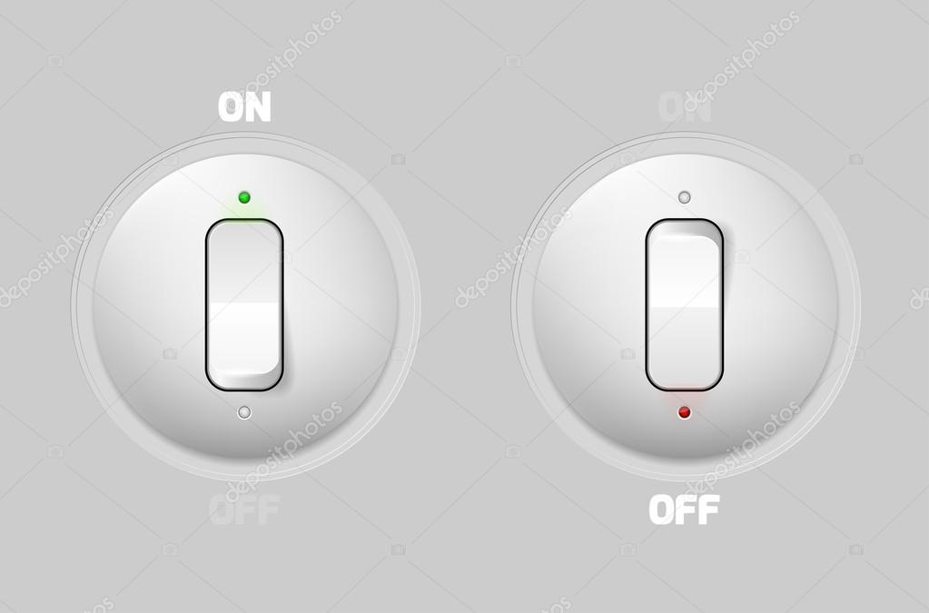 ON-OFF switch web buttons