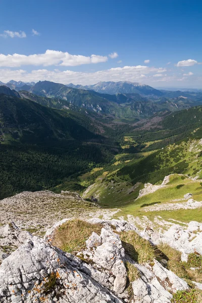 On top of the mountain peak. High Tatras, Slovakia, Europe — Stock Photo, Image