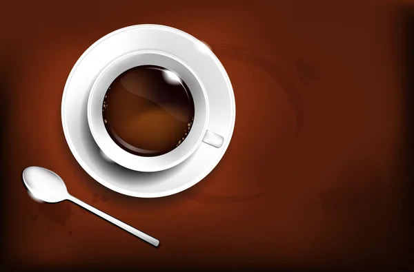 Caffè design con posto per il tuo testo — Vettoriale Stock