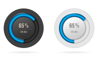 karanlık ve aydınlık yükleme çubuğu