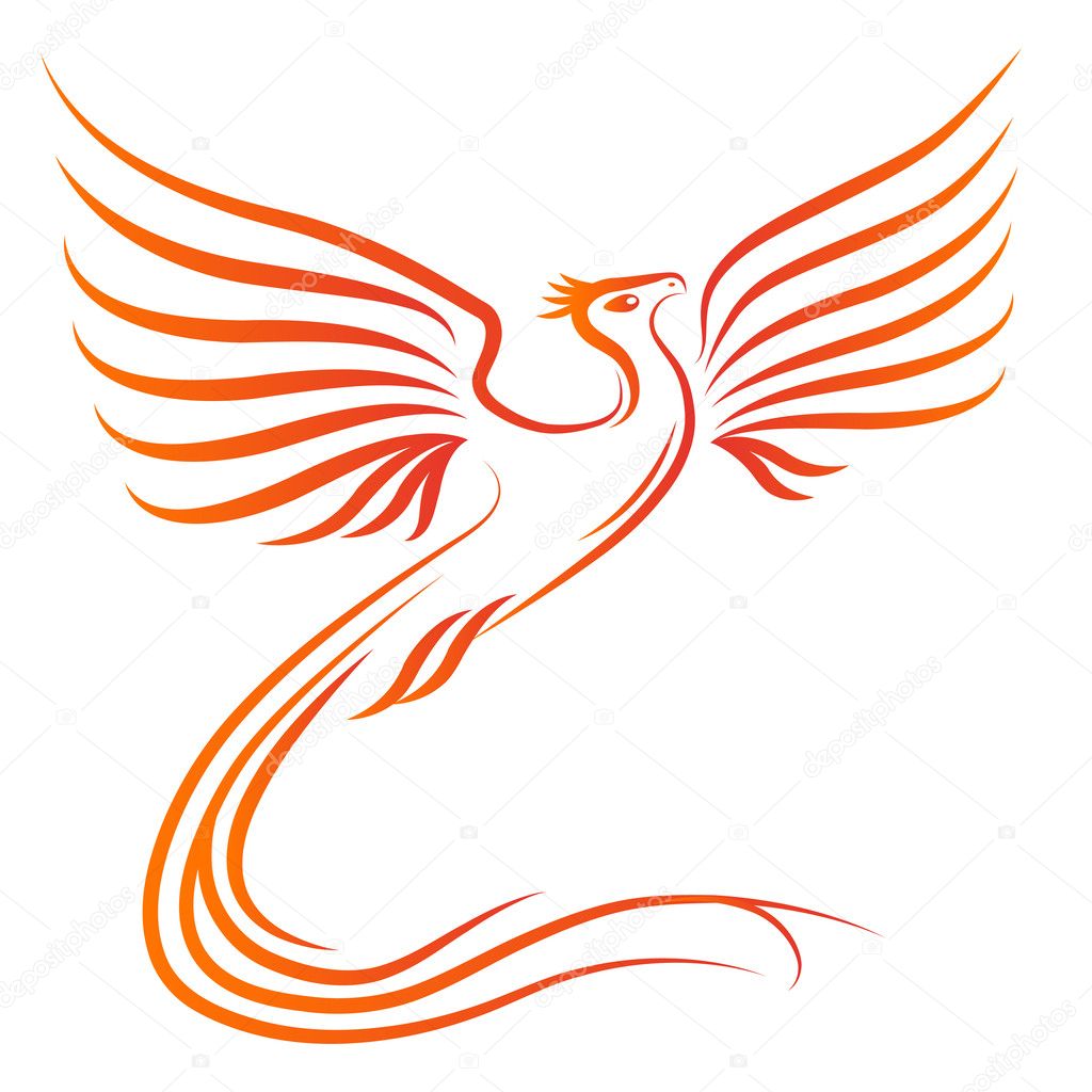 Phoenix bird silhouette