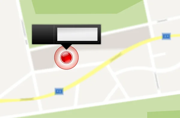 Mapa abstrato e marcador com lugar para o seu ícone e texto —  Vetores de Stock