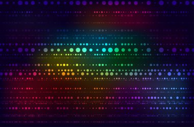 parlak daireler ile koyu arka plan