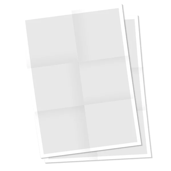 Vellen papier met transparante schaduwen en plaats voor uw tekst — Stockvector