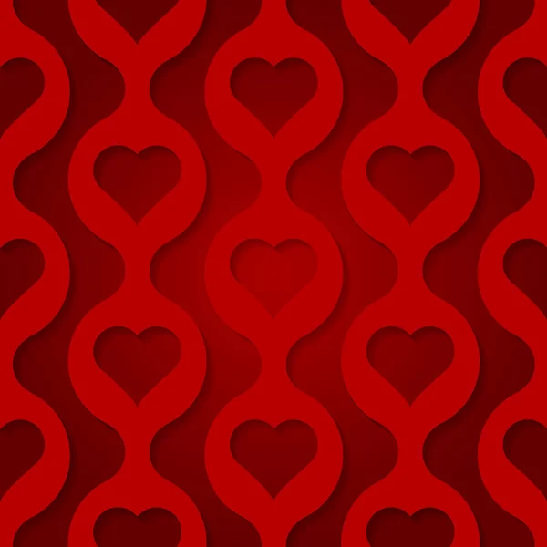 Valentine's day background with hearts — Stock Vector