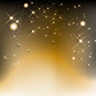 yıldız ve parlayan altın christmas arka plan