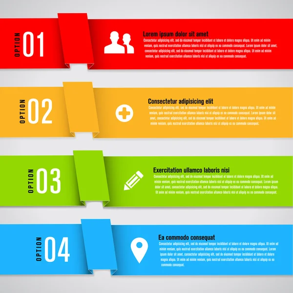 Modèle de conception moderne pour les graphiques d'information — Image vectorielle