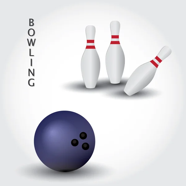 Eps10 bowling — Image vectorielle