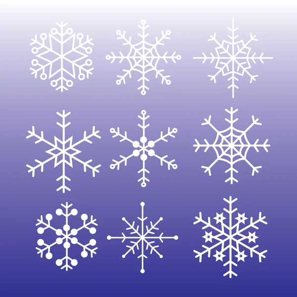 Снежинки eps10 — стоковый вектор