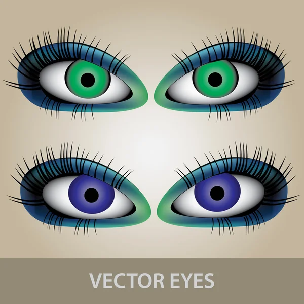 Vector eyes set eps10 — Stock Vector