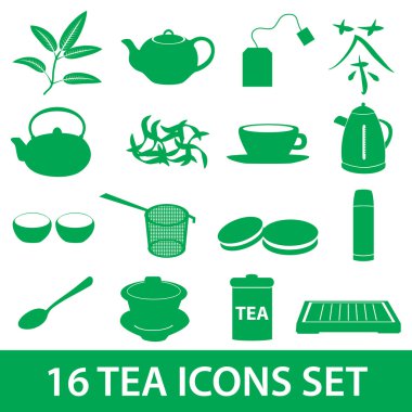 eps10 çay Icons set
