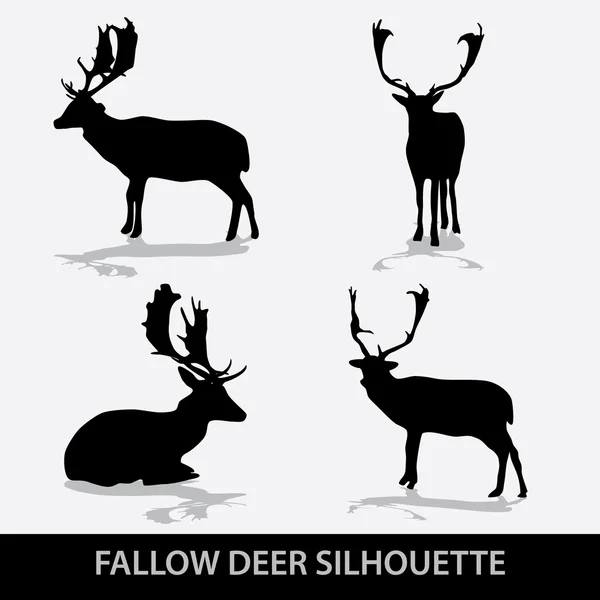 alageyik siluet simgeler eps10