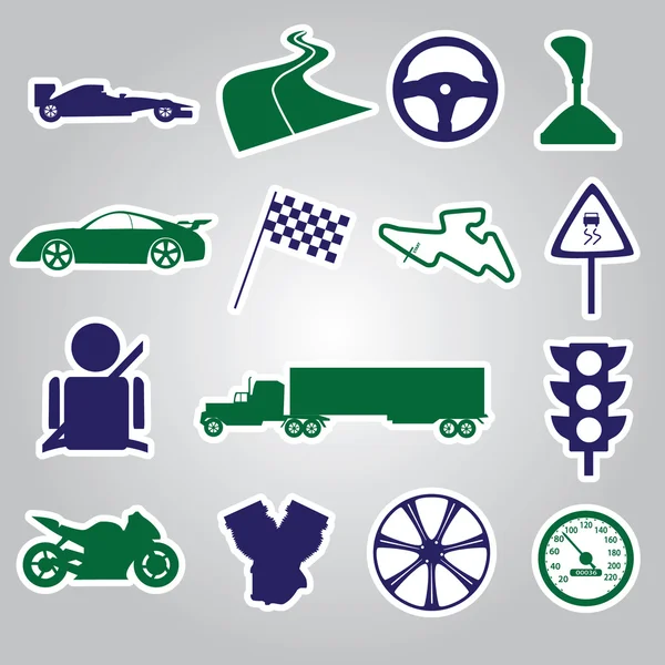 Automotive stickers collection eps10 — Stock Vector