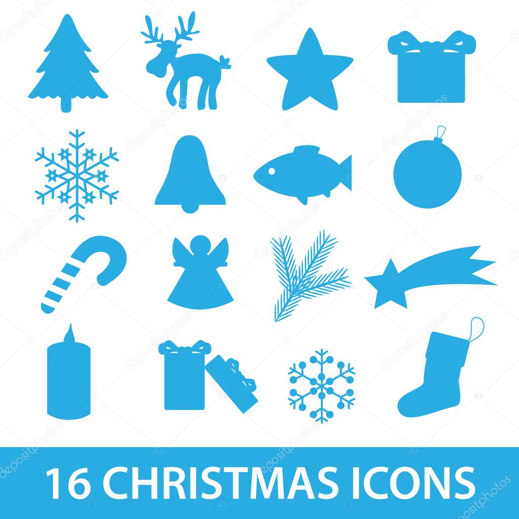 christmas icon collection eps10