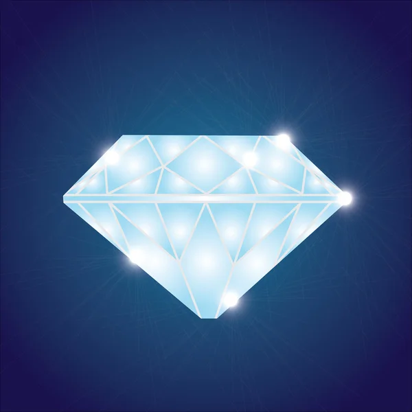 Shiny diamond eps10 — Stock Vector