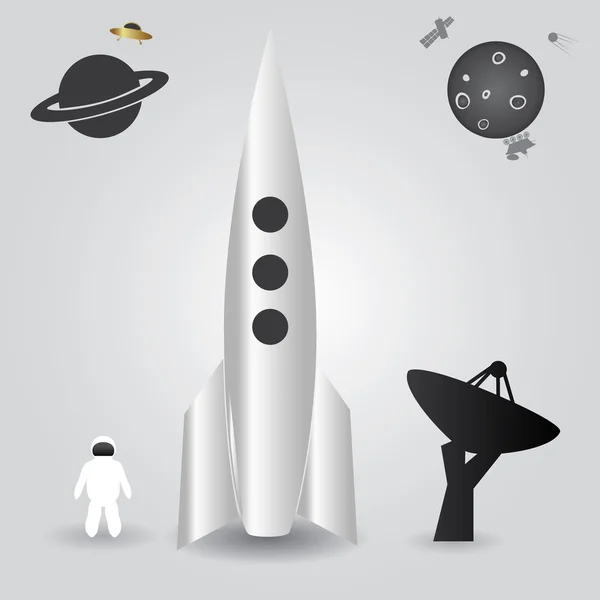Space rocket launch eps10 — Stock Vector