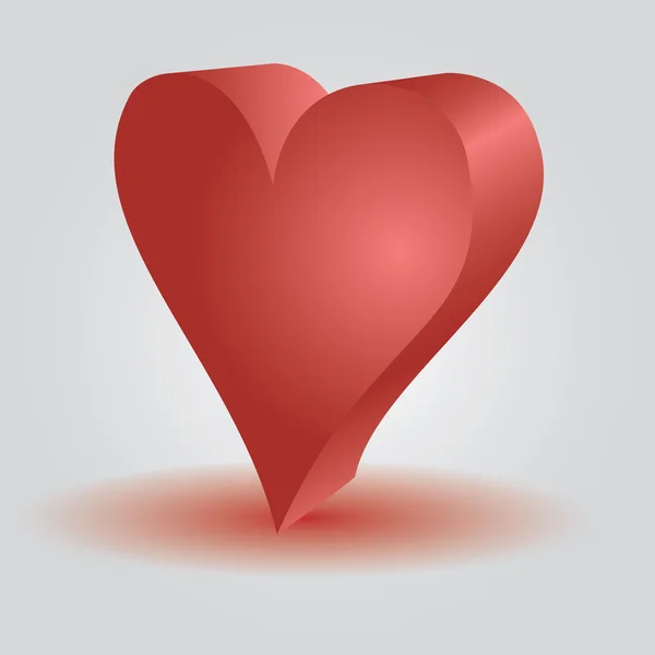 Love heart 3d eps10 — Stock Vector
