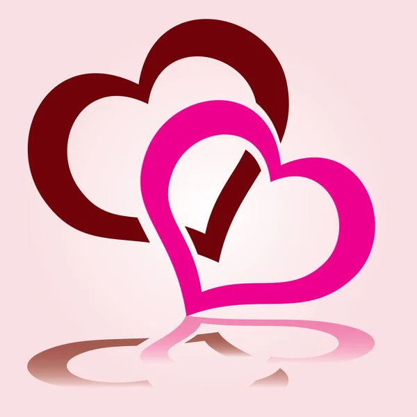 Sevgililer günü kalpleri eps10 — Stok Vektör