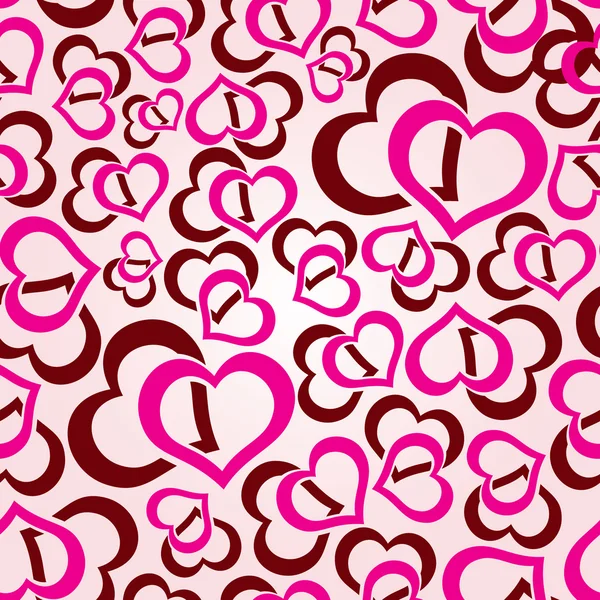 Älska hjärtan seamless mönster eps10 — Stock vektor