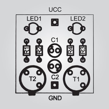 baskılı devre board delik aracılığıyla teknoloji eps10