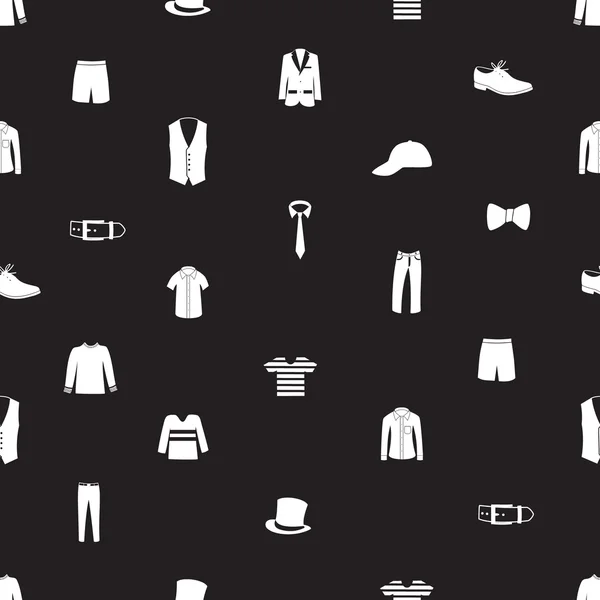 Mens kläder ikonen mönster eps10 — Stock vektor