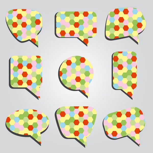 Говорящие пузыри цвета eps10 — стоковый вектор