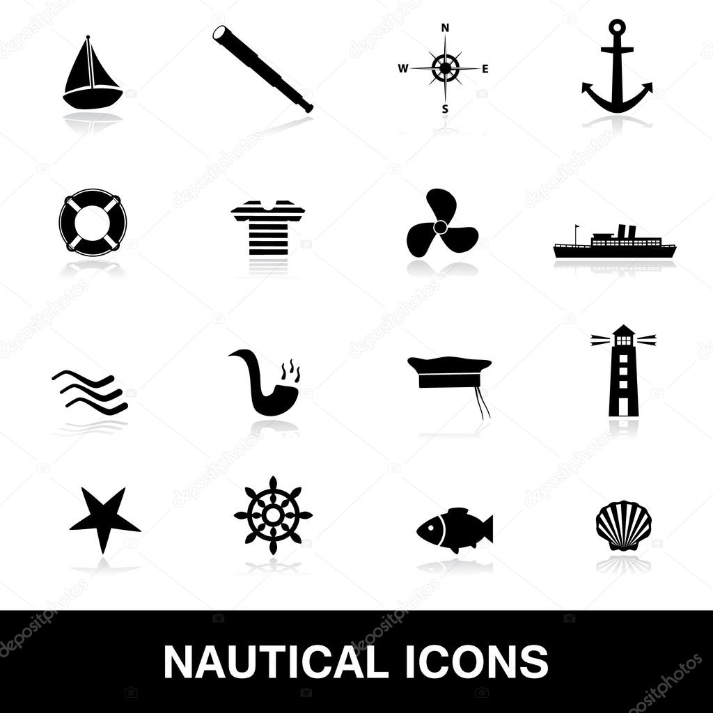 nautical icons eps10