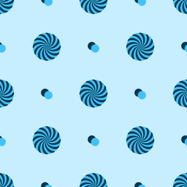 soyut Çizgili Daire mavi model eps10 yuvarlak