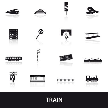 tren ve tren simgeler eps10