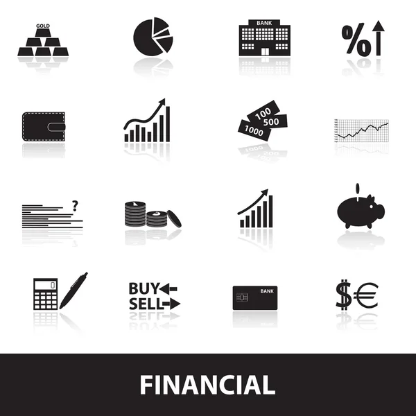 Finanz- und Geldsymbole eps10 — Stockvektor