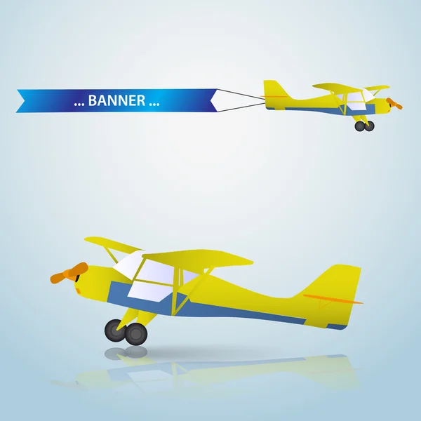 Vektor Kleinflugzeug eps10 — Stockvektor