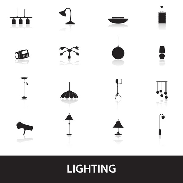 Lighting icons eps10 — Stock Vector