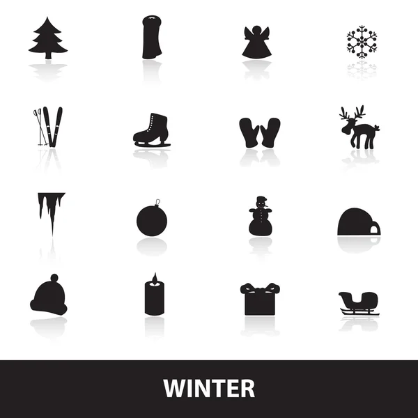 Winter icons eps10 — Stock Vector