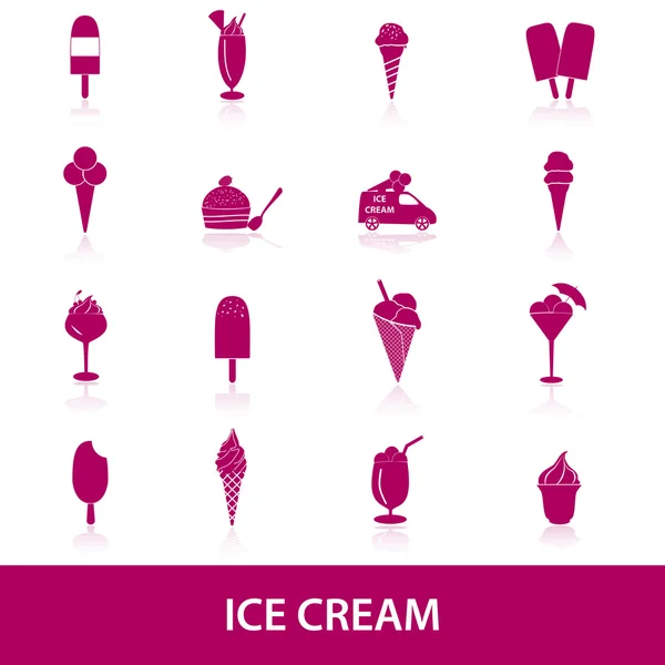 Ice cream icons eps10 — Stock Vector