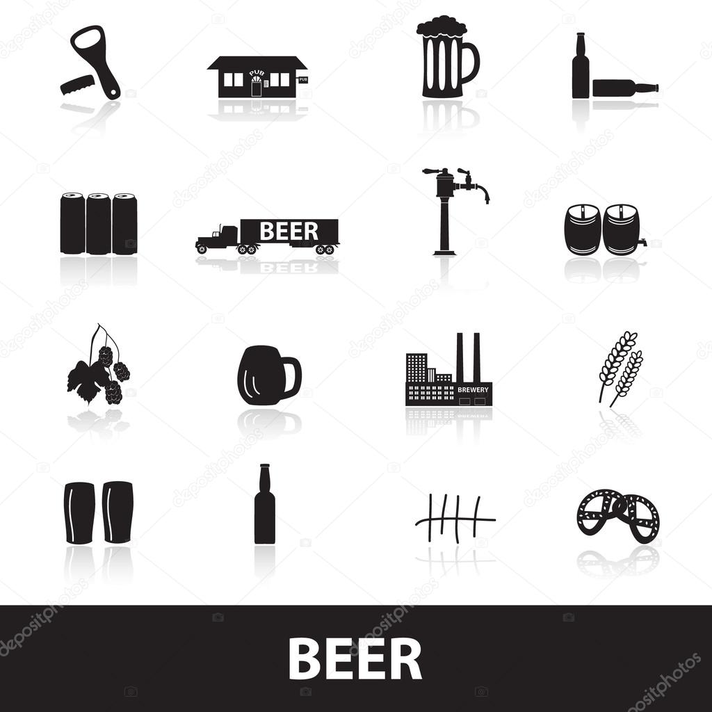 beer icons eps10