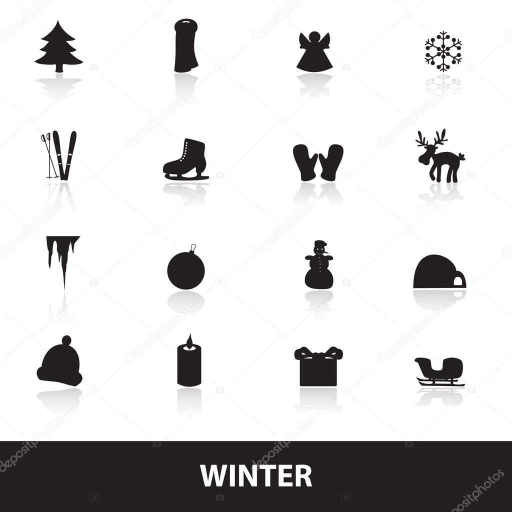 winter icons eps10