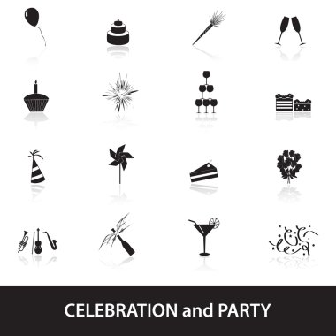 eps10 kutlama ve parti Icons set