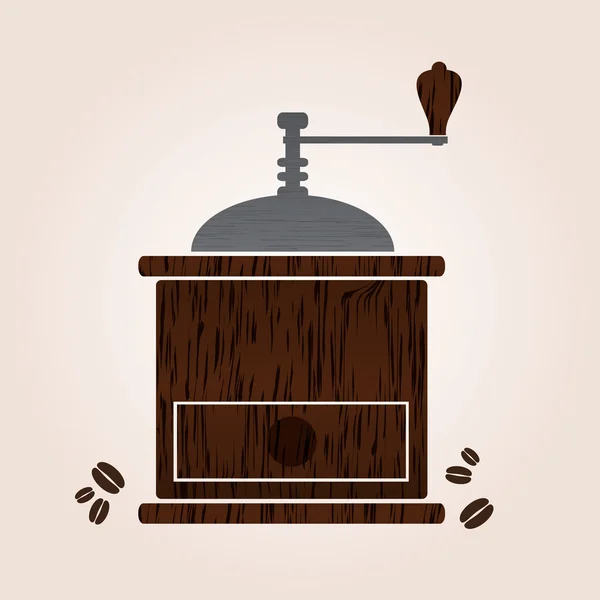 Ξύλινα μύλος καφέ eps10 — Διανυσματικό Αρχείο