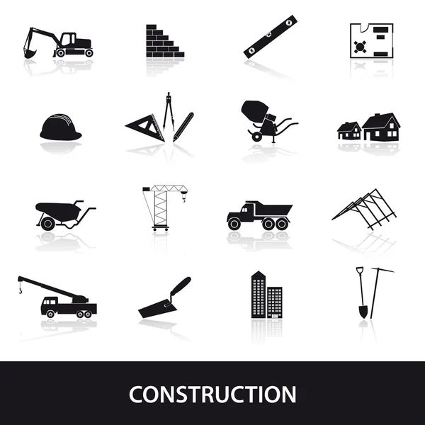 Bouw pictogrammen instellen eps10 — Stockvector