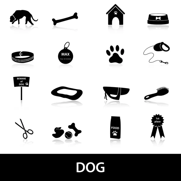 Dog icons set eps10 — Stock Vector