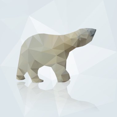 vektör kutup ayısı üçgen eps10 dan