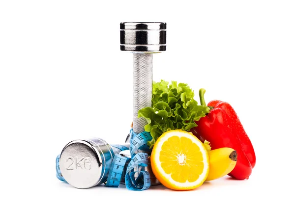 fitness ekipmanları ile meyve