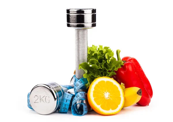 fitness ekipmanları ile meyve