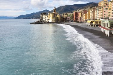 camogli plaj manzarası