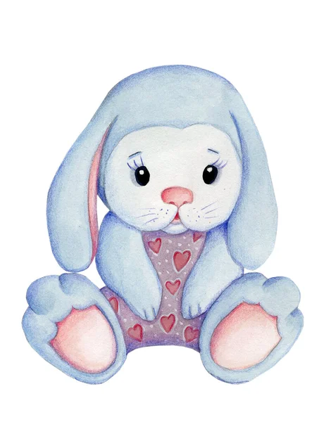 Cute Cartoon Decorative Little Baby Bunny Rabbit Hare Toy Animal — Stock Fotó