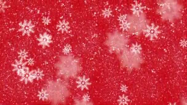 Fundo Natal Com Flocos Neve — Vídeo de Stock