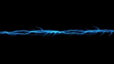 Siyah arkaplanda elektrik ışığı