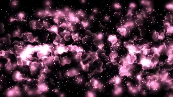 ピンクの光沢のある心が爆発 — ストック動画