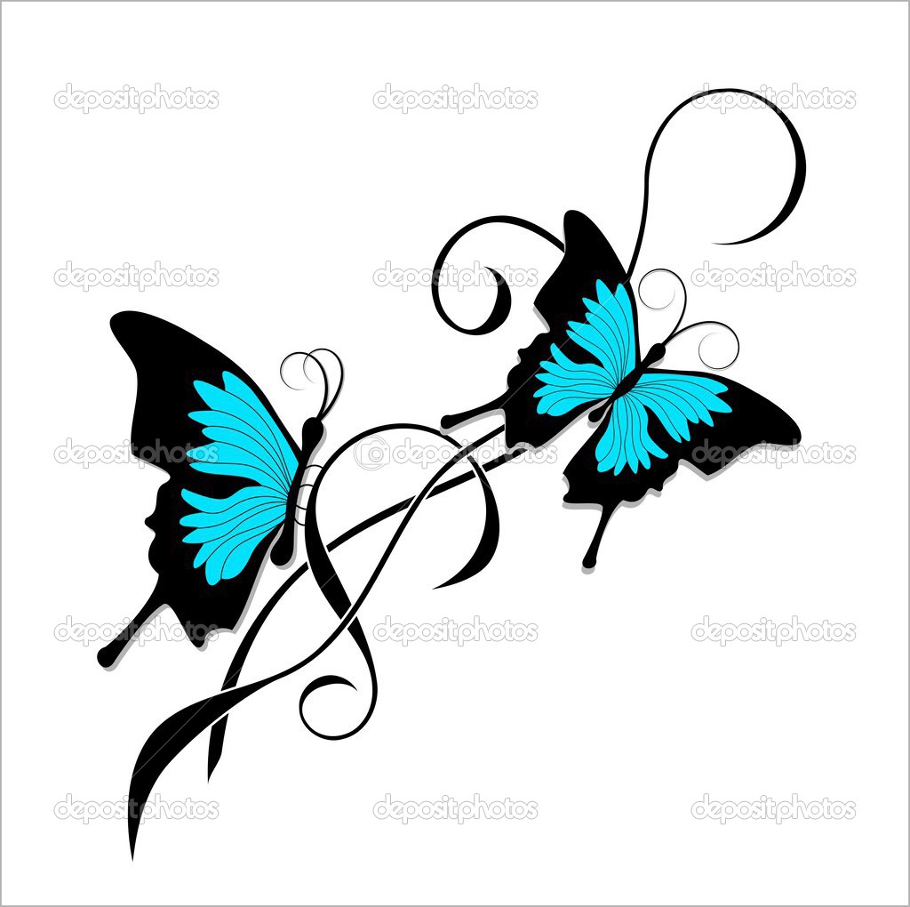 Beautifull double butterfly graphic